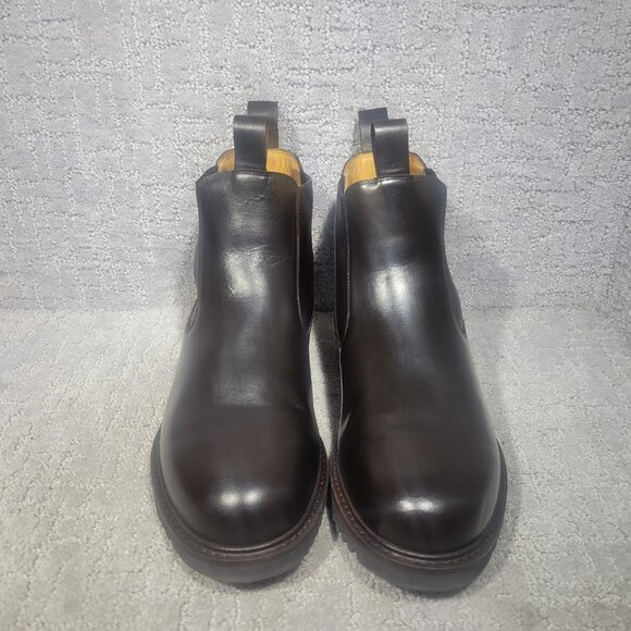 Beckett Simonon Preston Men's Size 10.5 US Brown Leather Pull on Chelsea Boots - Picture 2 of 9